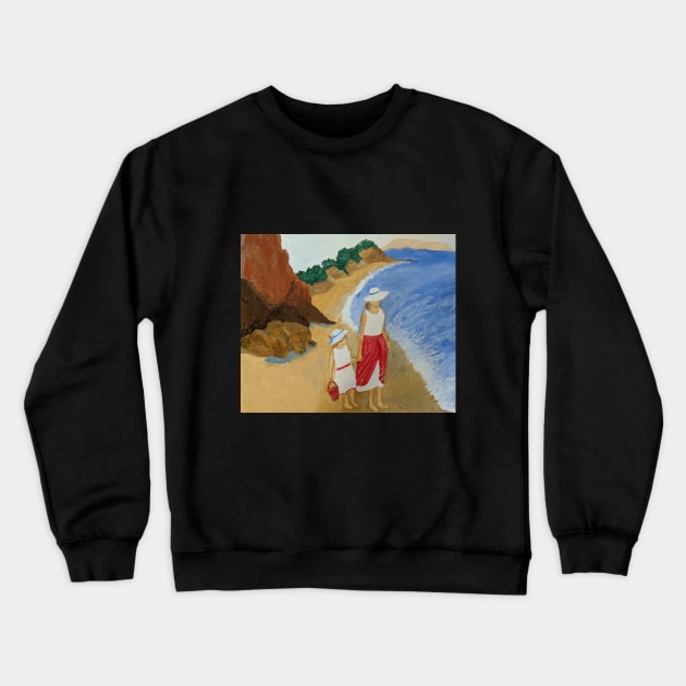 Mother And Daughter Crewneck Sweatshirt by PaintstopbyNandini